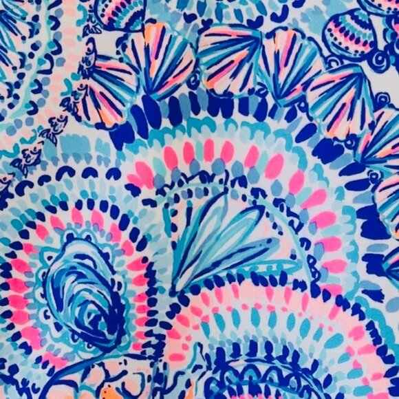 Lilly Pulitzer Monica Skort - Royal Blue, Light Blue and Pink Pattern - Picture 2 of 2